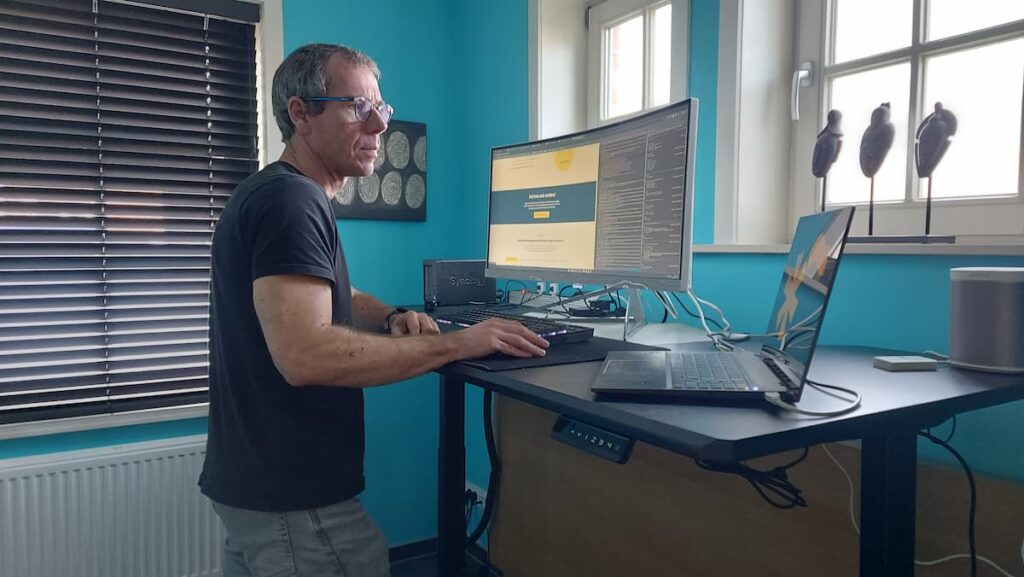 WordPress Expert Christophe Keppens aan het werk